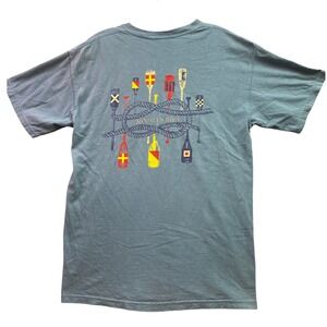 Morgan Row Shirt Mens Medium Nautical Paddles Coastal Beachy Everyday Streetwear